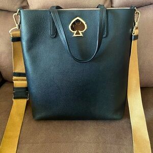 Kate Spade Suzy Medium North South Crossbody Tote-Black